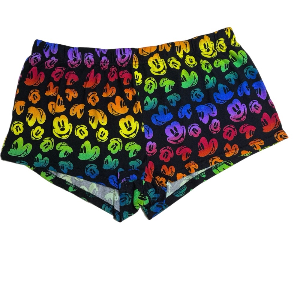 Disney Rainbow Mickey Print Women’s Lounge Shorts